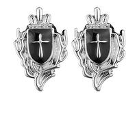 1 broche couronne bouclier pull chemise cardigan haut de gamme couronne pour croix épingle de poitrine pour bijoux fantaisie vêtements décoration hommes chemises broches conseils, Einheitsgröße, comme