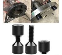 1 broche d'alignement de bride à 2 trous de 3,8 cm, fabriquée en aluminium 6061 avec finition en oxyde noir anodisé pour un positionnement précis de la bride de tuyau