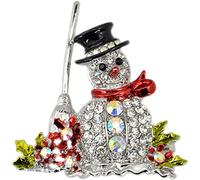 1 broche de Noël, bonhomme de neige, banquet, broche pour homme et femme, bijoux professionnels