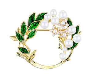 1 broche en forme de muguet, fleur préférée de la reine Elizabeth blanche, 4.2x3.5x1cm, Métal