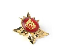 1 broche en métal Genshin Impact avec 7 éléments