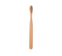 1 brosse à dents écologique en bambou naturel avec poils de sanglier doux | Manche biodégradable respectueux de l'environnement pour un soin bucco-dentaire doux, brosses à dents de voyage zéro déchet