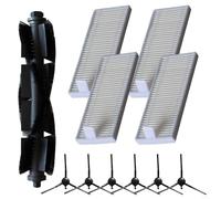 1 brosse à rouleau principale, 1 kit de filtre pour aspirateur robot Eureka Lvac Voice Nuo, pièces de rechange avec poils en nylon pour nettoyage en profondeur des coins, compatible avec LG R580