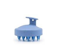 1 brosse à shampooing en silicone - Peigne de massage du cuir chevelu pour le lavage des cheveux, brosse de douche, outil de massage corporel, essentiel de salon de coiffure (bleu)