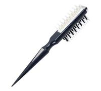 1 brosse de définition de boucles, peigne double face pour le volume, peigne coiffure résistant à la chaleur avec poils aileron requin, poignée pointue pour sectionner, peignes à cheveux noirs