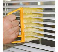 1 brosse de nettoyage pour stores - Stores anti-poussière pour volets roulants, lavable et amovible pour climatiseur de fenêtre avec 7 lames, outils de nettoyage de cuisine