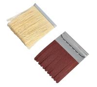 1 brosse de polissage montée sur tige 6"/150 mm x 6 en sisal et toile émeri for le ponçage l'apprêt du bois wanglan(Orange,120)