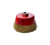 1 brosse métallique ondulée de 100 mm pour meuleuse d'angle & Flex