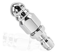 1 Buse de Nettoyage de vidange en Acier Inoxydable, Nettoyeur à Pression, buse de Jet d'égout, buse de nettoyage pour tuyau 1/4", buse de réflecteur/buse de fusée