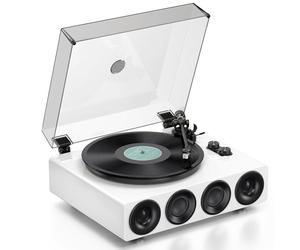 1 BY ONE Platine Vinyle avec Haut-parleurs Intégrés Bluetooth 33/45 Tours/Min Entraînement par Courroie