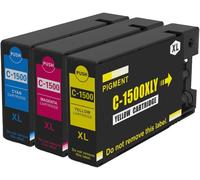 1 C/M/Y Lot De 3 Cartouches D'Encre Pour Remplacer Canon Pgi-1500Xl Compatible/Non Oem Pour Imprimantes Pixma (3 Encres)[ENC945424]