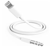 1 câble auxiliaire pour iPhone dans la voiture, câble auxiliaire vers Lightning, câble auxiliaire de 3,5 mm vers iPhone, adaptateur auxiliaire compatible avec iPhone 11/12/13/14, casque de voiture,