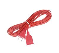 1 câble d'alimentation secteur à deux broches en PVC, rallonge de 1,5/2/2,5/4/4,2/4,5/6 m en cuivre(6m Red)
