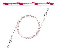 1 câble d'attache réfléchissant pour chiens - 3 mm d'épaisseur - Housse en PVC - Accessoires de camping - Utilisation en extérieur avec piquet d'ancrage - Idéal pour chiens de petite et moyenne taille