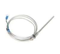 1 câble de 2 m, sonde de 50 à 200 mm, 900 degrés K Type J PT100 Non mis à la Terre, 1 capteur de température thermocouple gainé for contrôleur de 2 mm, 3 mm et 5 mm(K 5mm,150mm)