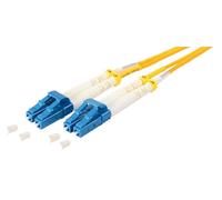 1 câble de brassage fibre optique DX duplex OS1/OS2 de 10 m, LC/UPC - LC/UPC SM monomode - 9/125 µm LSZH jaune