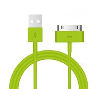 1 câble de charge et de synchronisation USB Peak Power 30 broches de 1 m - Compatible avec iPod Nano, Touch, Classic, Video, iPhone 3G/3GS/4/4S et iPad 1/2/3 (vert)