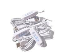 1 câble d'extension pour variateur d'intensité LED CC 5 V USB avec interrupteur marche/arrêt, contrôleur de gradation LED pour ampoules LED, câble d'alimentation port USB pour lampes à ampoule LED