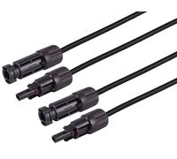 1 câble d'extension PV4 de 15 m - 4 mm² - H1Z2Z2-K IEC 62852 - Pour installations photovoltaïques - Sans halogène - Résistant aux UV - IP68 - Isolation Tinned Copper XLPO