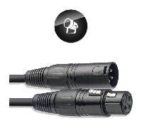 1 Câble DMX XLR 3 Broches Mâle vers XLR 3 Broches Femelle Longueur 5 Métres