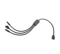 1 Câble Répartiteur Argb Femelle À 3 Mâle Câble D'Extension Led Rvb Adressable Connecteur 3 Broches 34Cm 5V Pour Les Applications De Contrôle De La Lumière Carte Mère