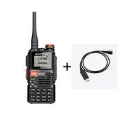 (1 câble USB) UVK6 Talkie-walkie AM FM Radio bidirectionnelle Commutateur Station Ham Ensemble sans