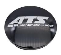 1 cache-moyeu ATS 60 mm noir brillant (N23) avec logo argenté - Couvercle de jante d'origine