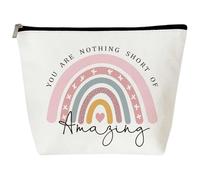 1 cadeau inspirant pour femme, cadeau de remerciement, vous n'êtes rien de moins qu'une trousse de maquillage incroyable, cadeau d'anniversaire pour femme, meilleure amie, meilleure amie, sœur, patron