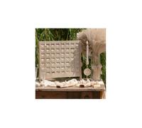 1 Cadre à voeux décoratif mariage en bois ""coeur"" 46.5cm (dont 56 ronds bois) REF/8543