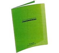 Conquerant Cahier Classique 24x32cm Grands carreaux Seyès 96 pages Agrafées Couverture polypro vert