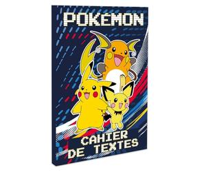 1 Cahier de Textes Manga Pokemon - 15 x 21 cm