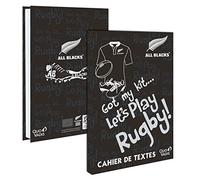 1 Cahier de textes Rugby ALL BLACKS - 15 x 21 cm