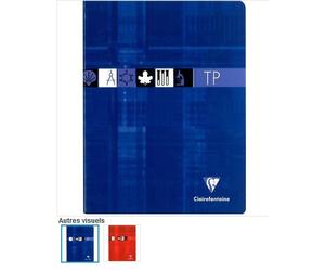 1 Cahier de Travaux Pratiques 17x22cm (1page séyès/1 page unie) 80p coloris assortis