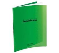 1 cahier piqûres avec couverture polypropylène 17 x 22 cm vert. majuscule 28794
