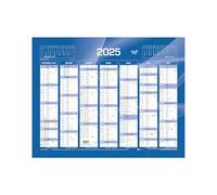 1 Calendrier de banque bleu - Année 2025-135 x 180 mm