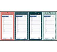 1 Calendrier mural long 2027-1 mois par page - 160 x 330 mm - Fond Graphics - Lecas