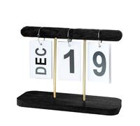 1 Calendrier perpétuel Design à bascule Bois durable Compact et léger Pour bureau maison bibliothèque .