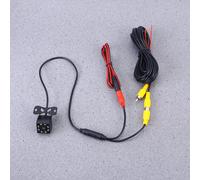 1 caméra de recul universelle en plastique noir, angle de vision de 170, 8 LED, fréquence d'images de 30 images/seconde, dimensions : 18 x 12 x