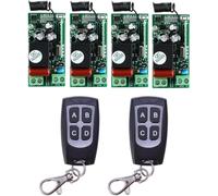1 canal DC12 V Récepteur Émetteur DC Télécommande Kit de contrôle à distance avec mode Toggle/Momentané/Latch Portée 100 m Télécommande DC24 V 5 V Interrupteur sans fil Fonction de retard 15 s