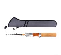 1 canne à pêche à leurre de 5 m avec longueur rétractable pour un transport facile, enveloppée fermement dans un tissu en carbone 24T et équipée d'accessoires robustes en alliage d'aluminium (canne à