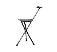 1 Canne De Marche en Aluminium, Canne Pliante avec Siège, Réglage À 5 Vitesses, for Seniors, Femmes Et Hommes
