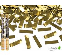 1 canon à confettis 60cm, couleur/motifs:feuille d'or