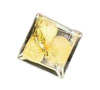 1 capuchon de clavier transparent avec broderie dorée - Profil OEM R4s - Claviers de jeu - Résine personnalisée - Touches en feuilles d'or - Résine de broderie