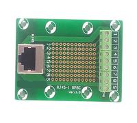 1 carte de dérivation de bus RJ45 8P8C Jack1-Way, bornier, connecteur.