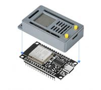 1 carte de développement ESP32 avec boîtier gris, module ESP32-WROOM-32 | Module WiFi Bluetooth ESP-32 avec port USB-C 30 broches, puce CH340 pour Arduino IDE, MicroPython et NodeMCU