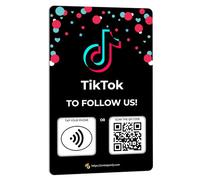 1 carte d'évaluation sociale | Révision du code QR | Carte d'avis sans contact | Carte NFC | Utilisation illimitée