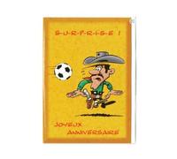 1 Carte Joyeux Anniversaire Joe Le Dalton - pour Lucky Luke et 1 enveloppe - Enfant ou Adulte - carterie Dessin animé