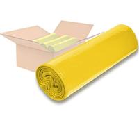 1 carton = 250 sacs poubelle - Jaune - 120 litres - 700 x 1100 mm Type 60 (32 microns) - Sacs poubelle