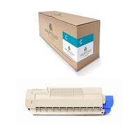 1 cartouche de toner capitale compatible avec Oki C 5650 5750 DN N, remplace 43872307 Bleu Cyan