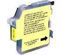 1 Cartouche Encre Jaune Compatible BROTHER LC-1100Y